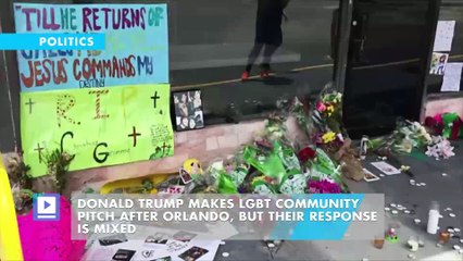 Trump makes LGBT community pitch after Orlando, but their response is mixed