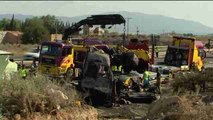 Tres muertos al colisionar dos camiones y dos turismos en Murcia