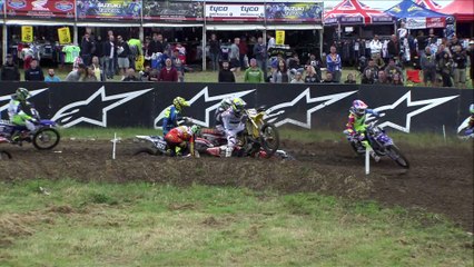 EMX125  Race 1 Highlights Round of Great Britain 2016