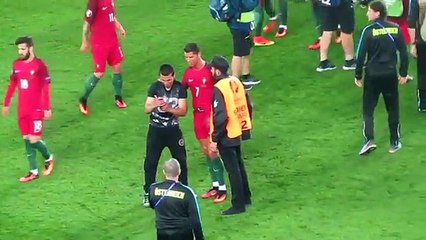 Cristiano Ronaldo Takes A Selfie With A Fan!