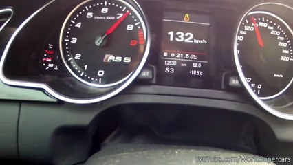 Audi RS5 Full Throttle and Downshifts Sound