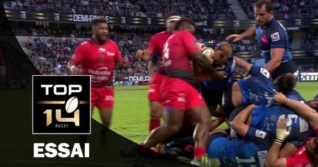 TOP 14 – Toulon - Montpellier : 27-18 - Essai 1 Jesse MOGG (MON) – Demi-finale - Saison 2015-2016