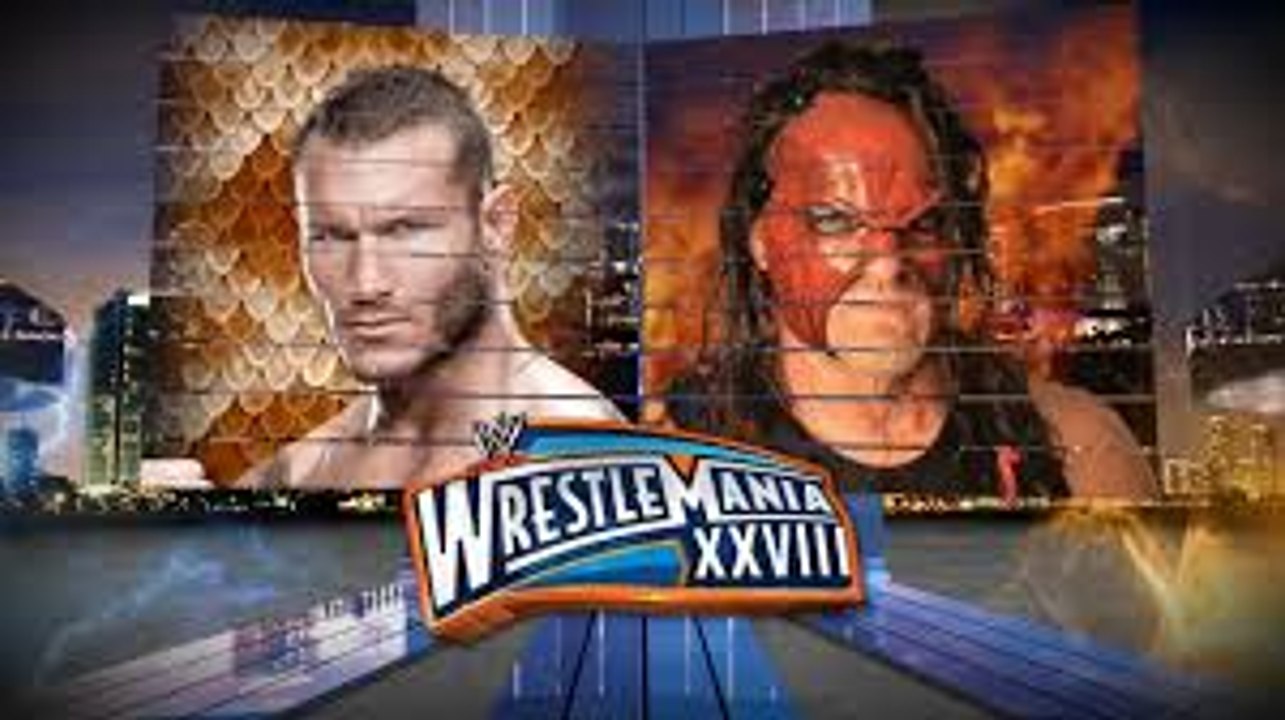 WWE Wrestlemania 28 Randy Orton vs Kane video Dailymotion