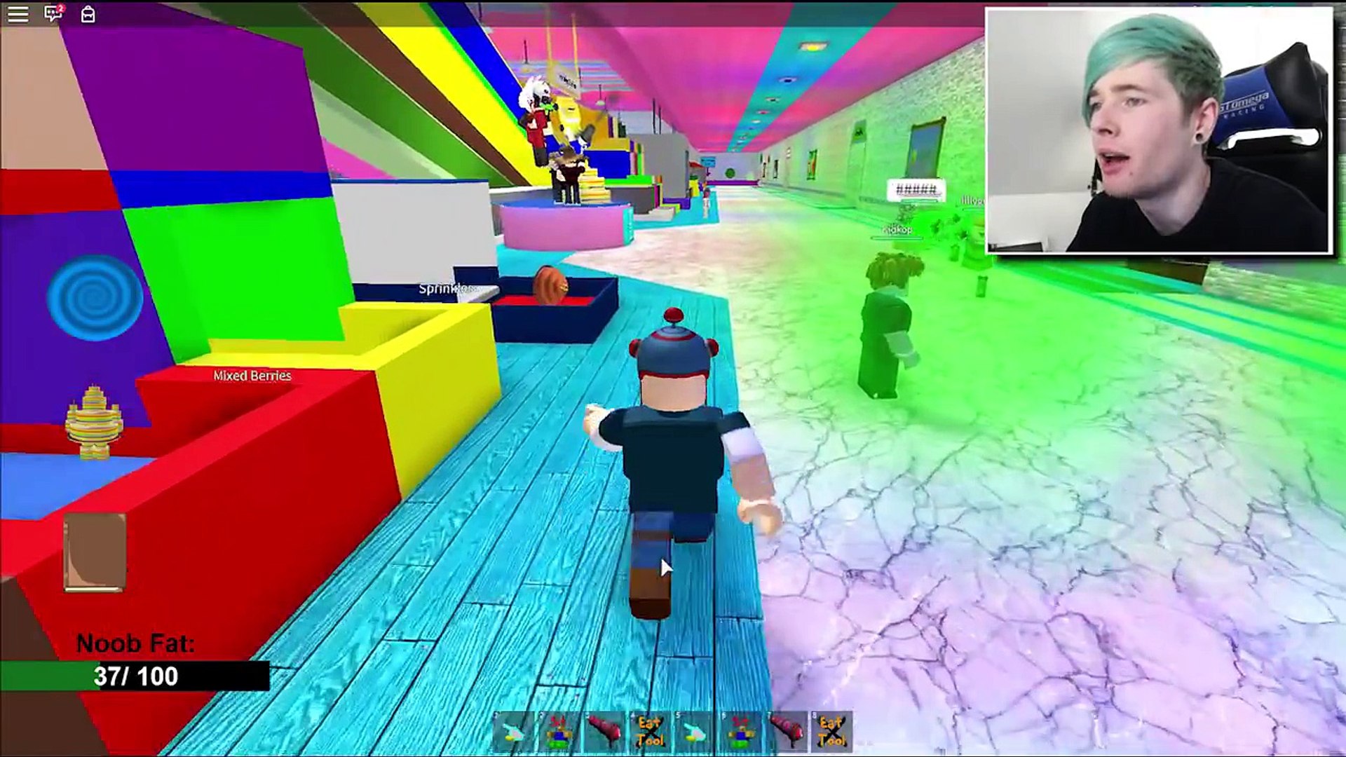 Dantdm The Diamond Minecart Tdm I Turned Into A Cake Roblox - dantdm roblox pokemon go videos