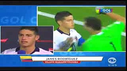 Entrevista James Rodriguez Colombia vs Peru