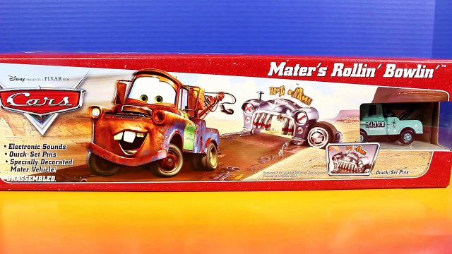 Disney Pixar Cars Mater s Rollin Bowlin Playset With Lightning McQueen Bowling Mater