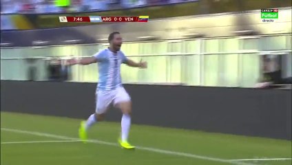 1-0 Gonzalo Higuaín Goal HD - Argentina 1-0 Venezuela _ 18.06.2016 HD