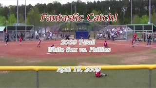 Fantastic Catch of Jordan's Fly Ball April 19, 2009