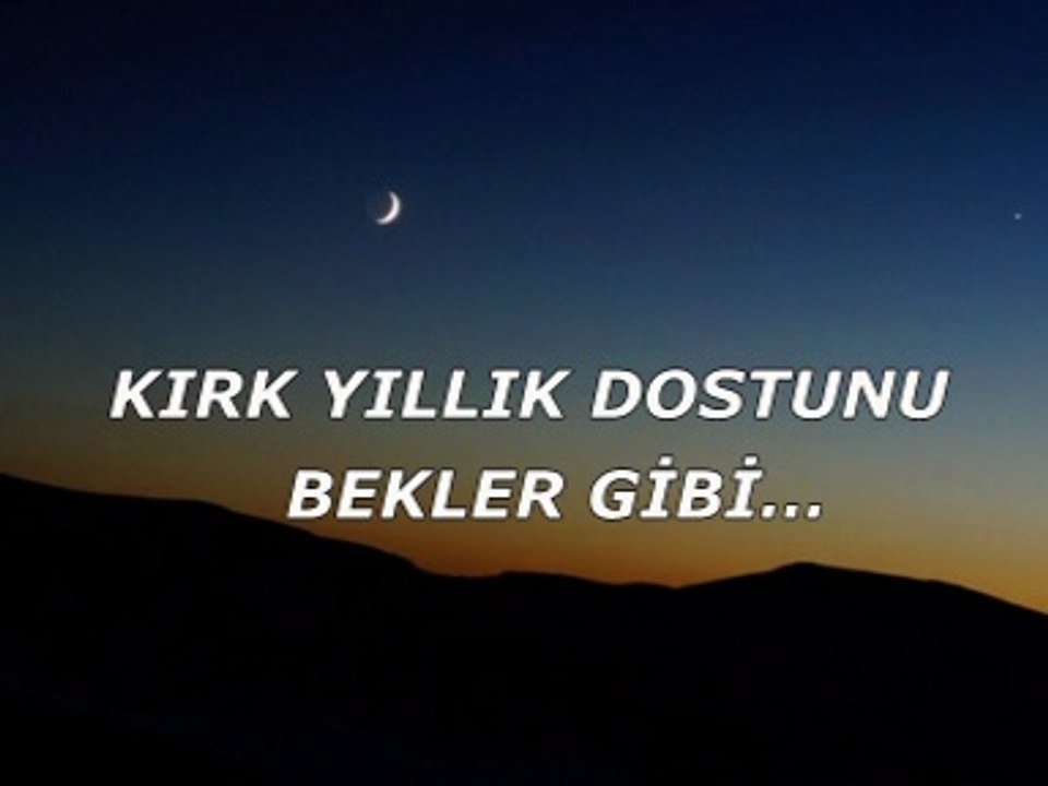 Kırk yıllık dostunu bekler gibi- Selim Gündüzalp