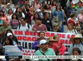 México: multitudinaria marcha de profesores de la CNTE en la CDMX