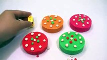 LEARN COLORS WITH PLAY DOH EGGS CAKE!!!!! Kinder Peppa pig español Surprise eggs cake rainbow toys