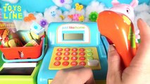 Peppa Pig and George shopping and cashier fun video TOYS LINE