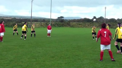 Kira Buchan scores for Castletown against Rushen Utd (1-0) 15 October 2012