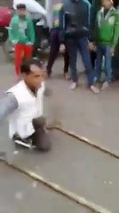 Handicapped man dance