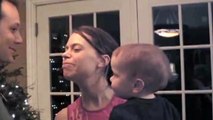 Baby Gets Jealous When Mom Kisses Dad