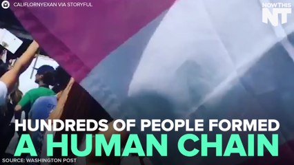 Hundreds Form Human Chain To Block Westboro Baptist Church From Protesting In Orlando