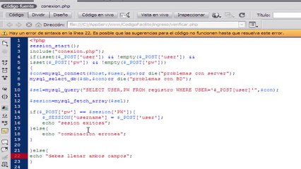 Tutorial PHP - 24. Sistema de Ingreso en PHP 2/2