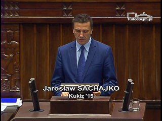 Poseł Jarosław Sachajko - Wystąpienie z dnia 09 czerwca 2016 roku.