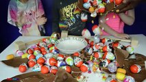 BASHING 3 Giant Chocolate Kinder Surprise Eggs - Monster High - Peppa Pig - MLP Toy Opening