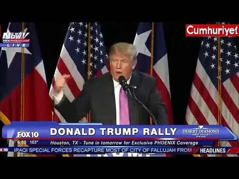 Trump'tan miting alanında küfür