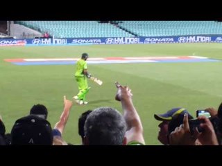 Shahid  Afridi Best entry in the Gound - Pak vs Eng warm up match