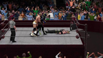 WWE 2K16 eazy b v mr black v cesaro