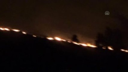 Makilik Alanda Çıkan Yangın