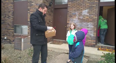 A colour-blind person sees colours for the first time