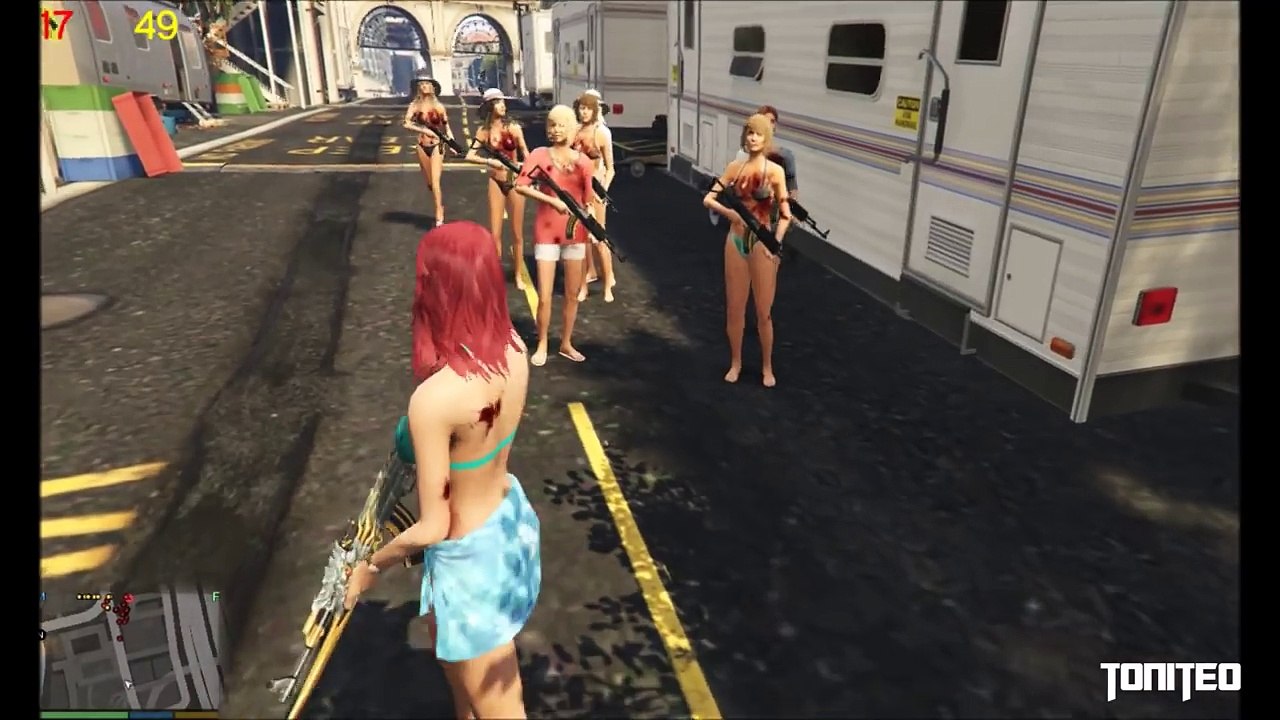 GTA 5  [P15] - Gang War MOD Gameplay - Băng Búa Rìu VS Băng Vệ Sinh ))))