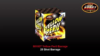 Star Burst Fireworks - 901937 Yellow Peril 25 Shot Barrage