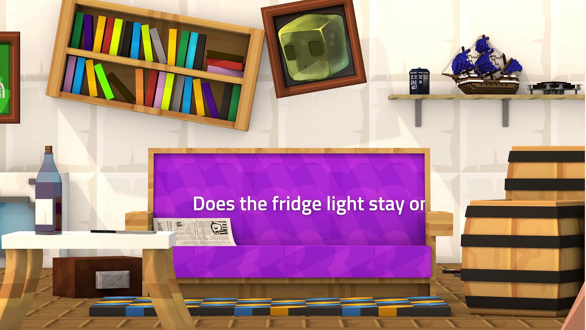⁣The Fridge Light ft. Memes (Minecraft Animation)