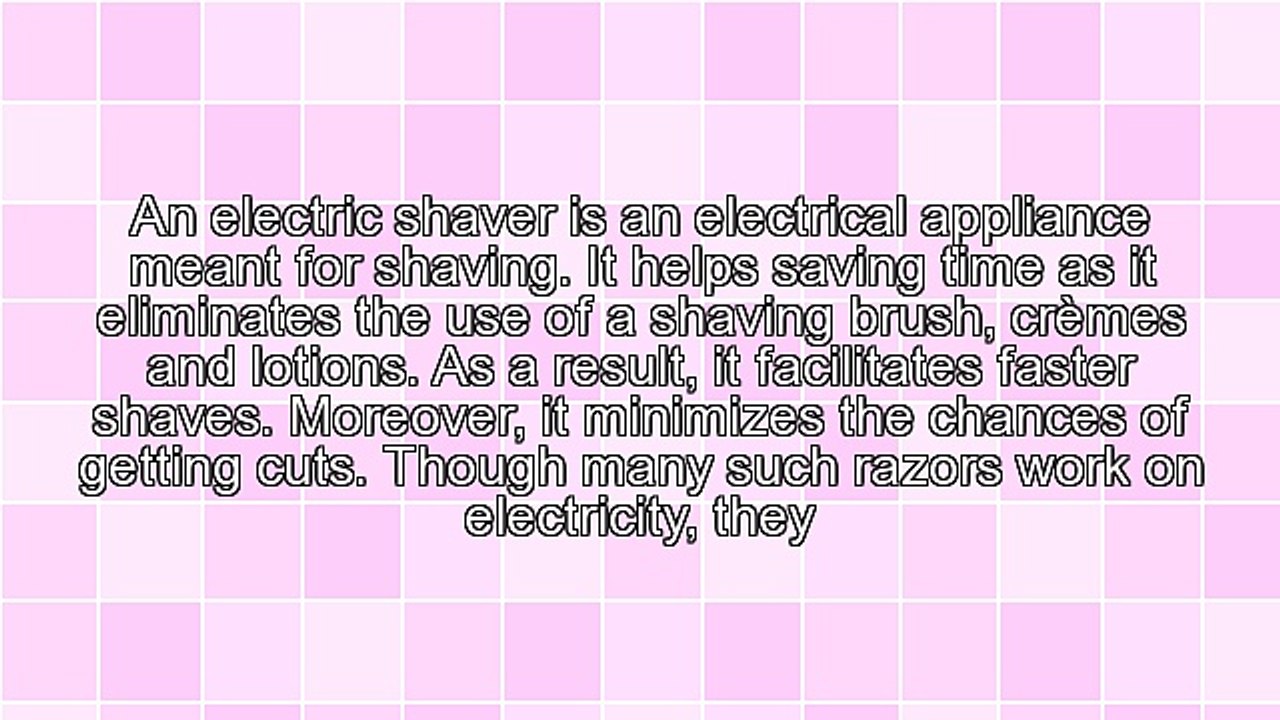 Introduction to Electric Shavers
