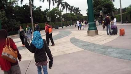 Entrance to DisneyLand Hong Kong 2015-004-10 @09:17 AM