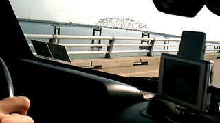 PAT AND I DRIVING ON THE BAY BRIDGE TUNNEL IN VIRGINIA 8/19/09 PART 2