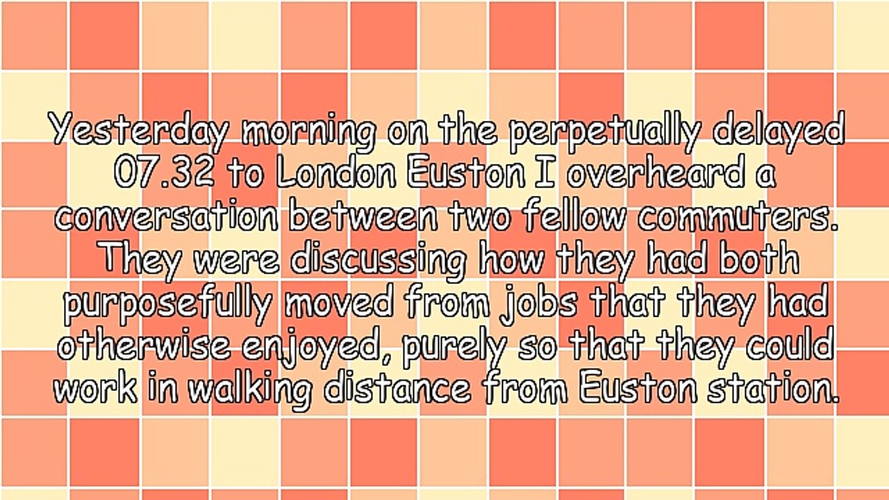 Euston, We Have a Problem: Commuting Sucks!