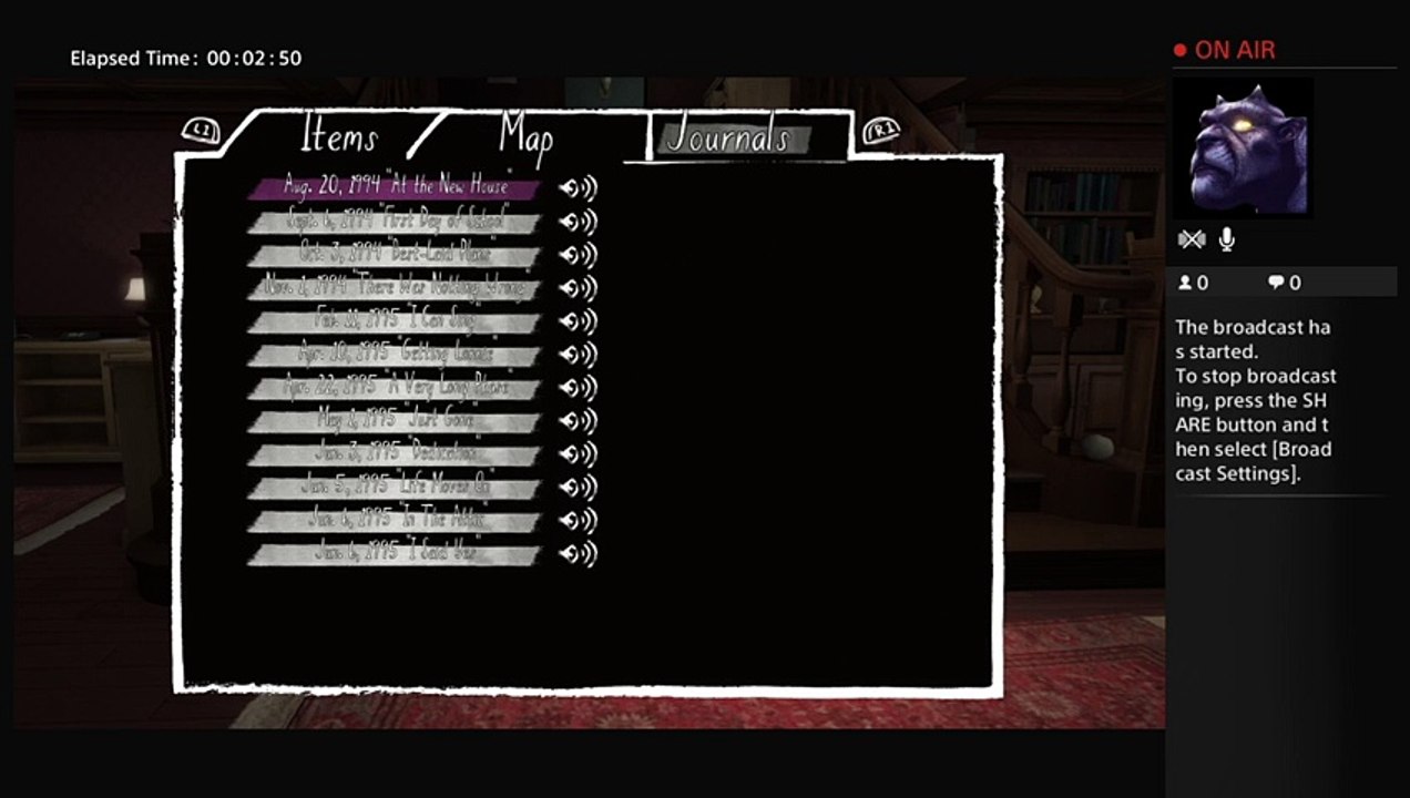 GONE HOME Live PS4 Broadcast (4)