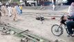 Horrific accident Bike hit by train in Pakistan