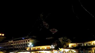 night kite flying in Xian