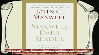 different   The Maxwell Daily Reader 365 Days of Insight to Develop the Leader Within You and