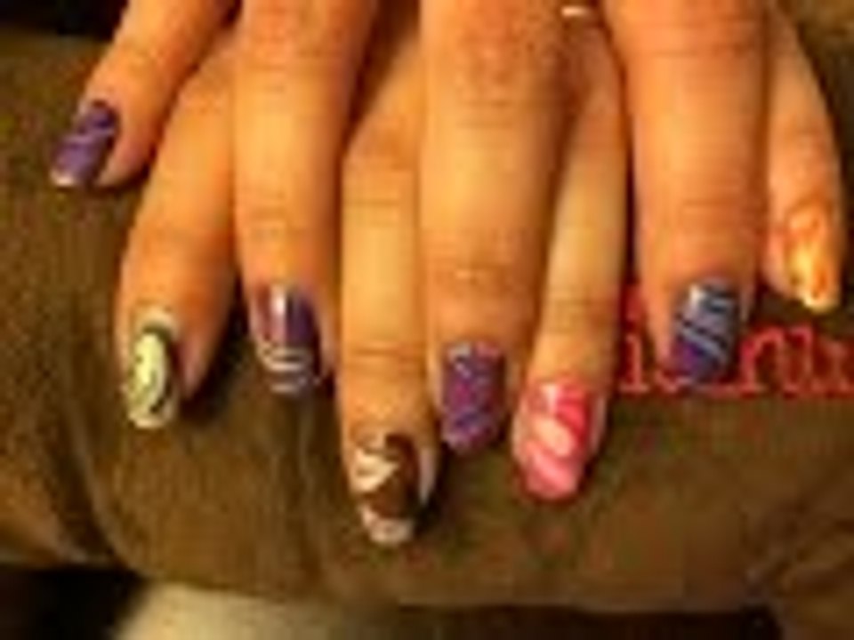 Tutorial : Diseño de uñas con agua - Marmoleado