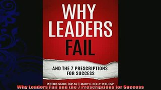 different   Why Leaders Fail and the 7 Prescriptions for Success