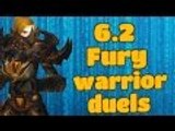 Evylyn - 6.2 PTR Fury Warrior Duels 3 part series! streaming at 7:30pm gmt 1 WOW WOD PVP