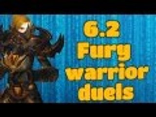 Evylyn - 6.2 PTR Fury Warrior Duels 3 part series! streaming at 7:30pm gmt+1 WOW WOD PVP