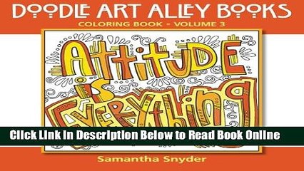 Read Attitude Is Everything: Coloring Book (Doodle Art Alley Books) (Volume 3)  Ebook Free