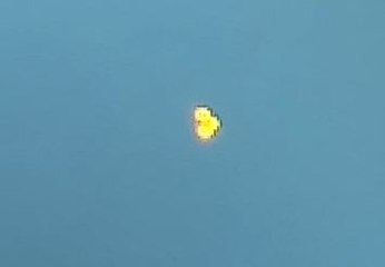 The triangular formation of a UFO over Los Angeles