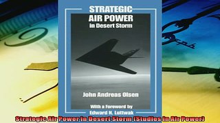 Popular book  Strategic Air Power in Desert Storm Studies in Air Power
