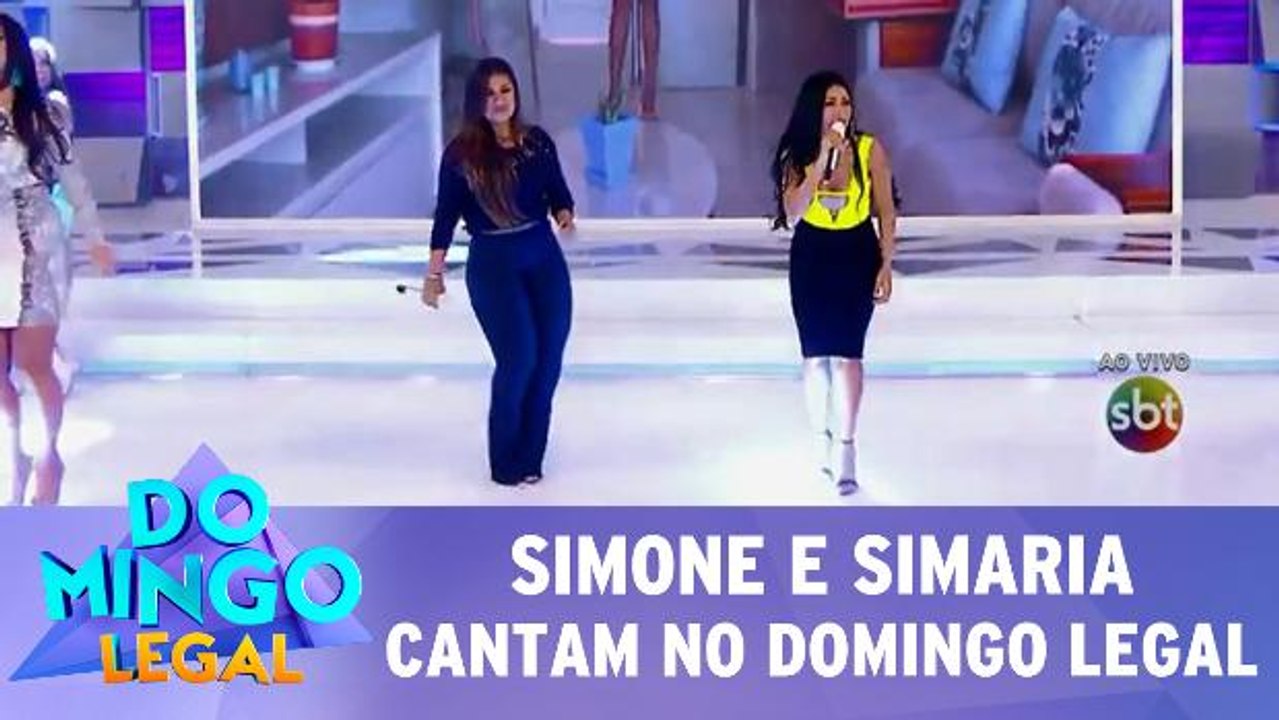Simone e Simaria se apresentam no Domingo Legal!