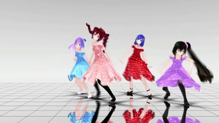 [Hana, Naoki, Erisu & Meili] POKER FACE - MMD