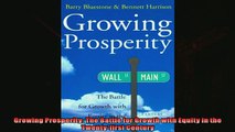 Read here Growing Prosperity The Battle for Growth with Equity in the Twentyfirst Century