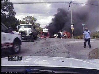 un policier vaillant sauve un passager